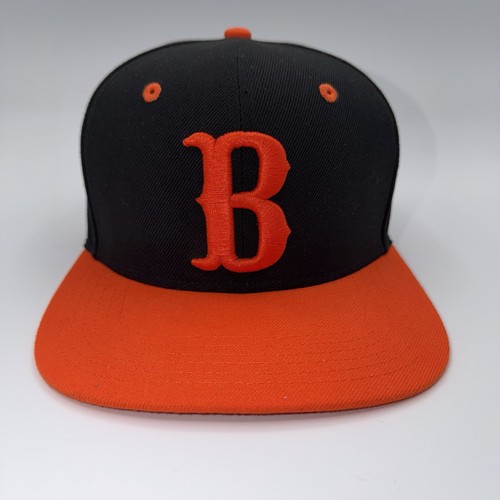 Big Boy Headgear NLBM Negro Leagues Baltimore Black Sox Cap Hat Snapback Orange