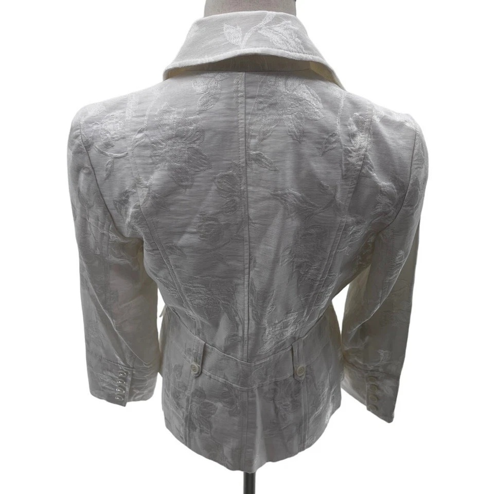 Blazer vintage Votre Nom blanco floral cosido forrado - 6 Foto 2 de 4