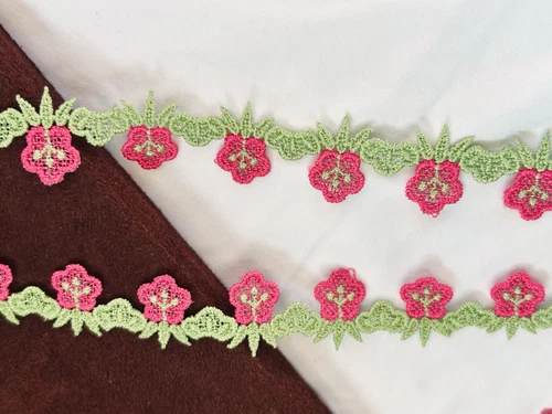 Juego de 20 yardas bordado japonés/encaje Chikazawa/artesanía/flor/decoraciones - Imagen 12 de 19