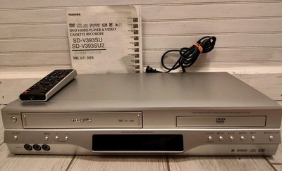 Toshiba SD-V393 DVD VCR Combo Player Hi-Fi VHS Progressive Scan Tested w/ remote