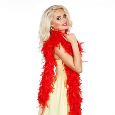 Red Feather Boa 50g Size 180cm