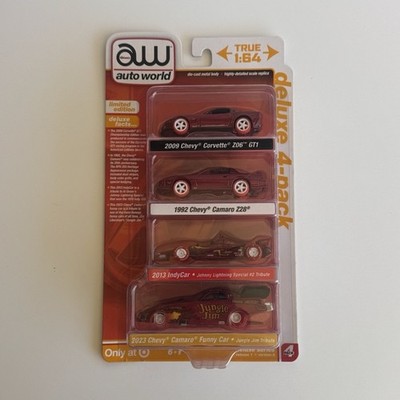 Auto World Deluxe 4-pack – Voitures Miniatures 1/64, édition Target (NG47)