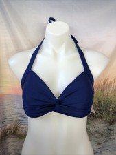 NWT Cupshe One Piece Bikini Top Size Medium Blue Padded