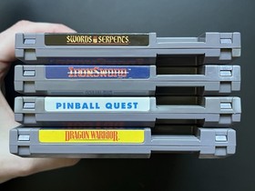 NES RPG Bundle! Dragon Warrior/Swords Serpents/Ironsword/Pinball Quest *TESTED*