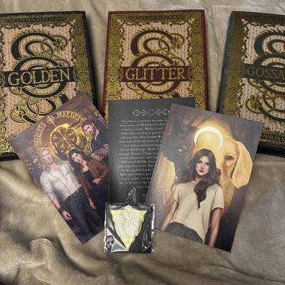 Arcane Society ~ Golden, Glitter, Gossamer by Shannon Mayer NEW SIGNED, ART, PIN