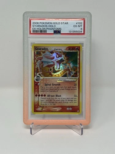 PSA 6 2006 Pokemon Ex Holon Phantoms Gold Star #102 Gyarados Holo