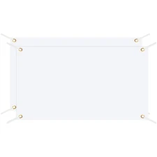 2Pcs Blank Banner Polyester Sublimation Banners Signs White 3.3 x 6 Feet