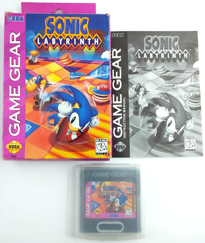 Sonic Labyrinth (Sega Game Gear SGG, 1995) COMPLETE CIB Tested & Cleaned!