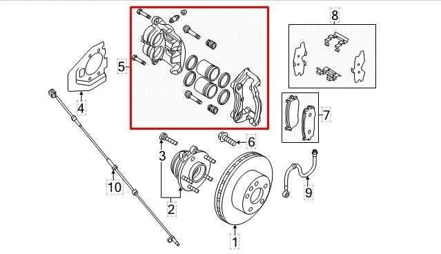 2013-2020 Nissan Pathfinder SV Front Right Side Brake Disc Caliper 41001-3JA0C - Image 2 of 4