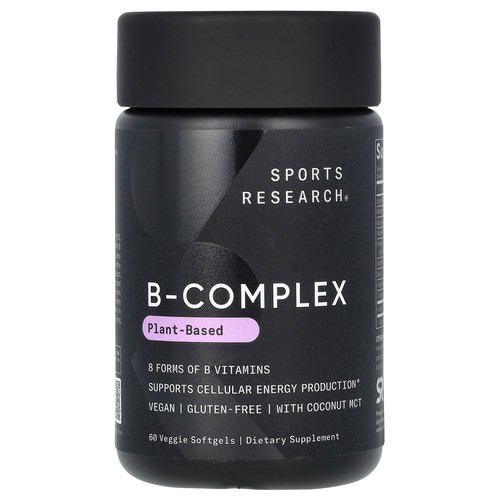 B-Complex, Plant-Based, 60 Veggie Softgels