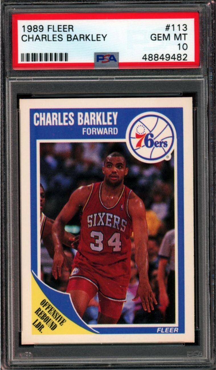 1989 Fleer #113 Charles Barkley PSA 10