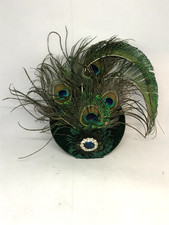 Peacock Feather Fascinator Tea Hat