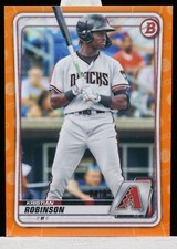 2020 Bowman Draft Kristian Robinson Paper Prospect Orange Border #24/25