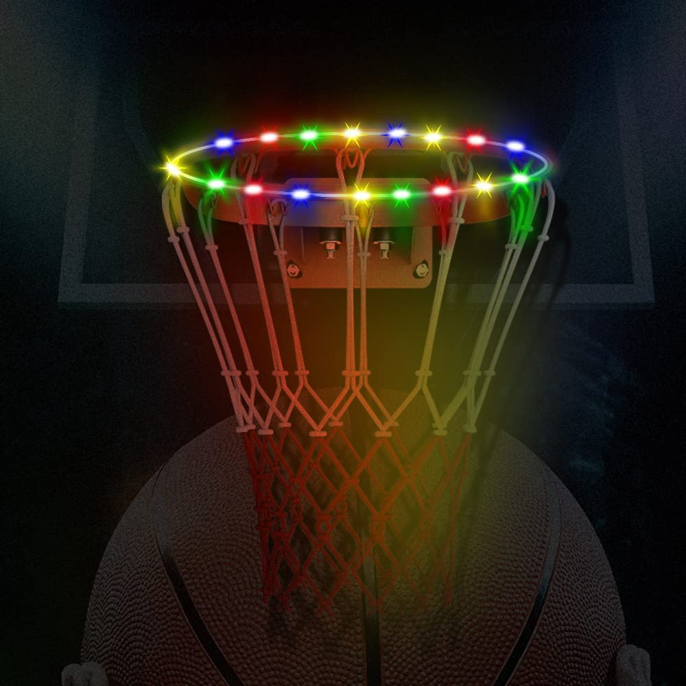 Led Basketball Hoop Light Rim and Backboard Outdoor with Remote,Light