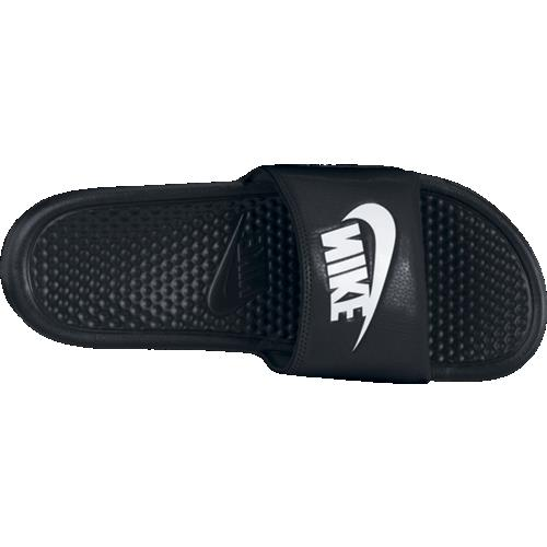 Nike Benassi Just Do It Mens Black Athletic Sandals Size 10 M
