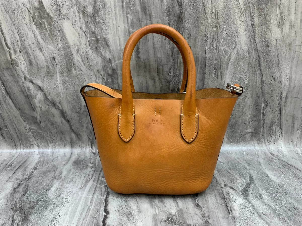 Polo Ralph Lauren Leather Tote RL Mini Bellport Tote Women's Leather  Bag $498