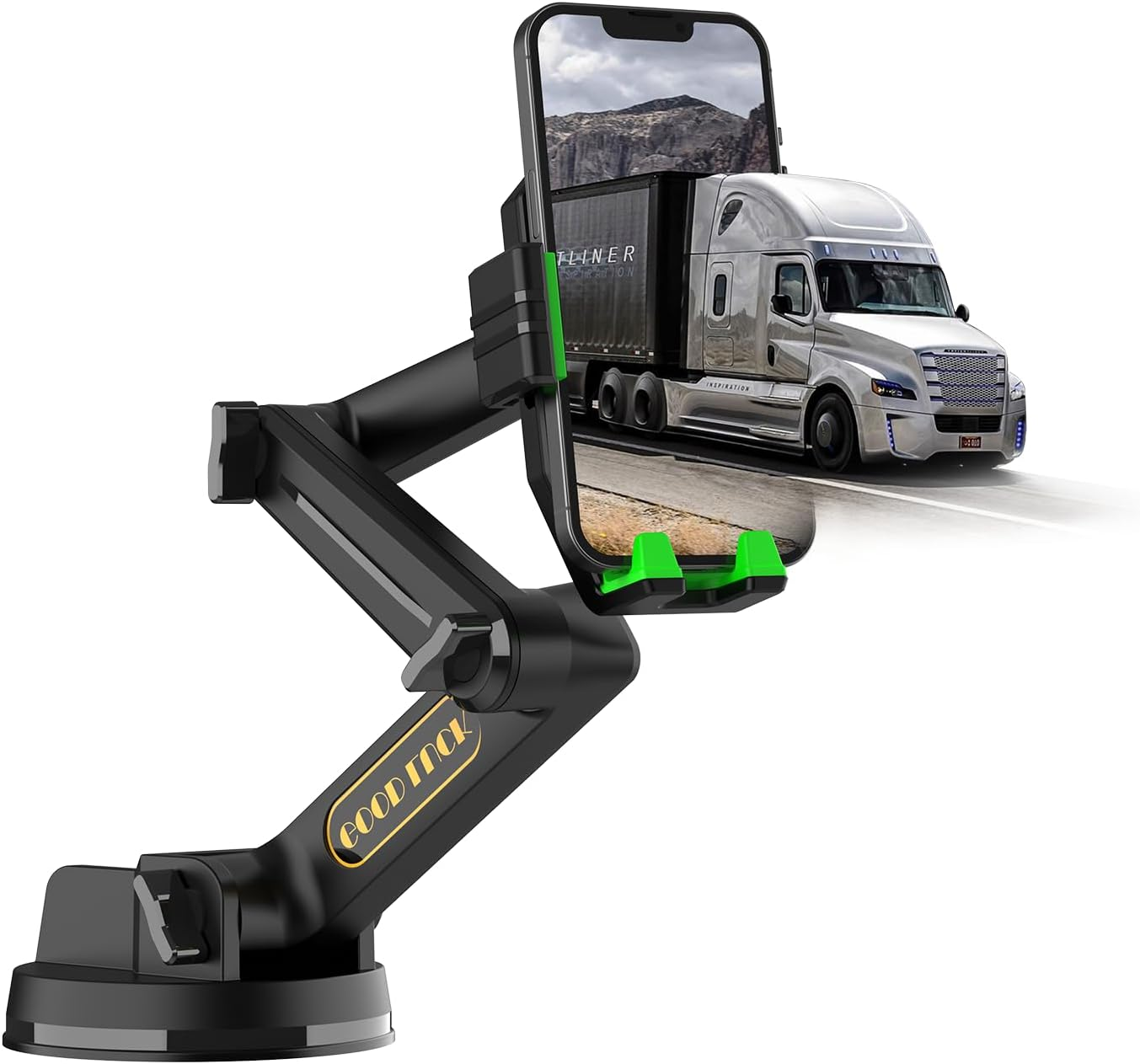 Heavy Duty Truck Phone Mount for Dashboard or Windshield