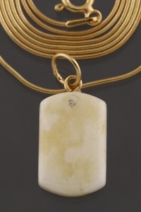 Authentic Genuine BALTIC AMBER White Gold Plated Silver CHAIN Pendant 3.3g 221109-10