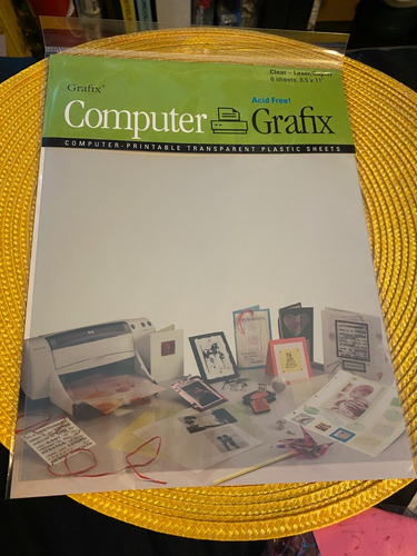 Computer Grafix Clear - Laser/Copier 6 Sheets 8.5"x11" | eBay