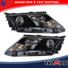 Clear Housing Projector Headlights Set For Ford Fusion 2010 2011 2012 Pair L&R