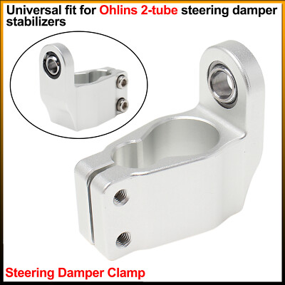 1x Steering Damper Clamp Universal for Ohlins 2-tube steering damper stabilizers