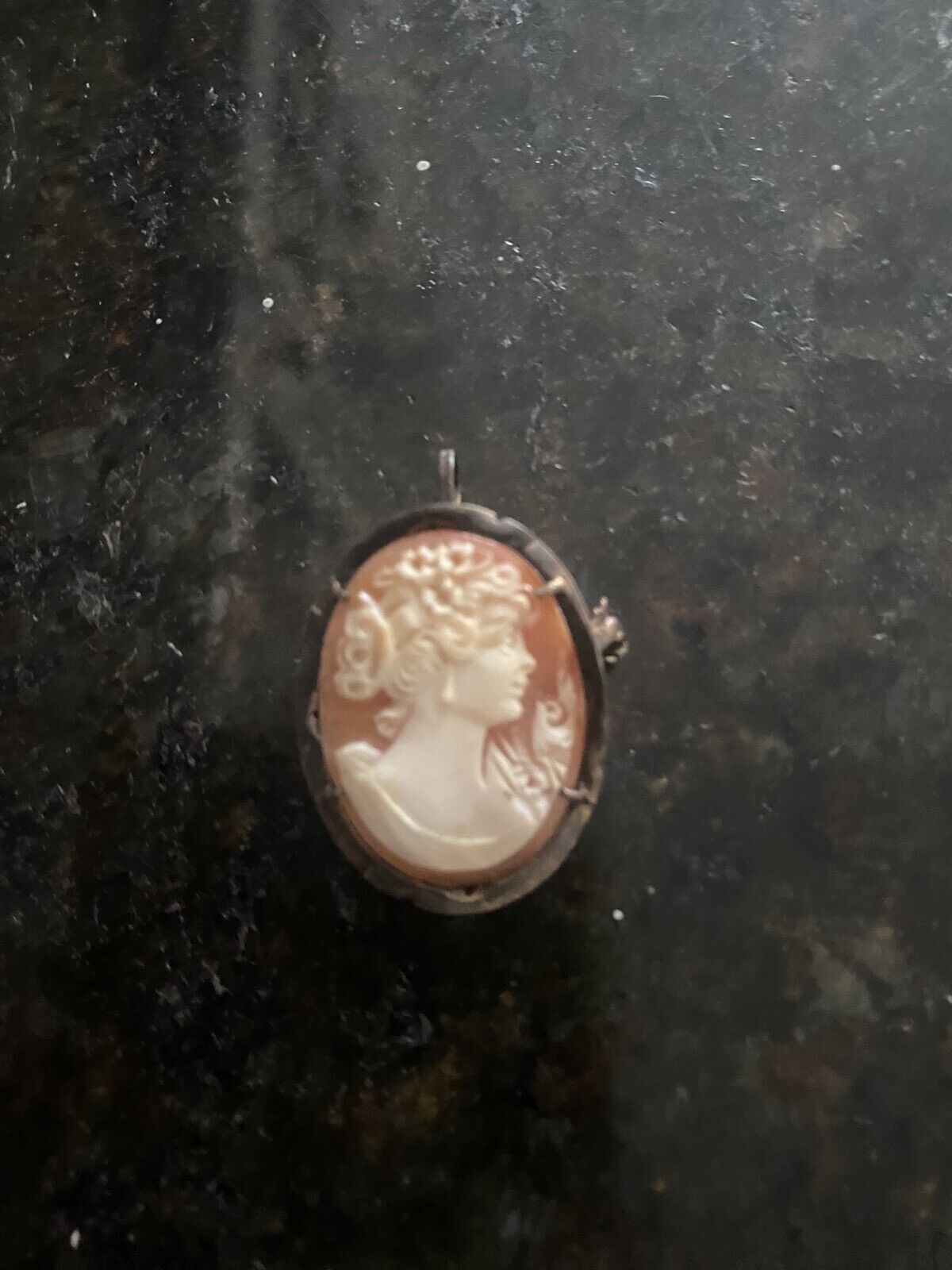 Antique Woman Cameo Pin Jewelry - image 1