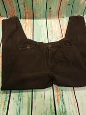 VTG 90's BLACK Wrangler Womens Size 16L HIGH WAIST Mom Denim Western Jeans Pants
