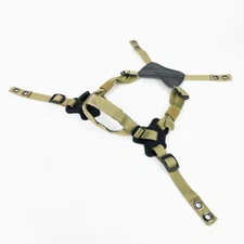 TAN LWH PASGT MICH ACH Helmet 4-Point Retention Chin Strap X Harness USMC ARMY