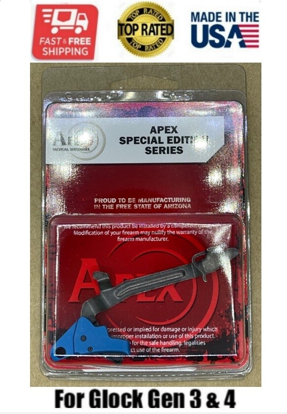 New Apex Tactical Action Enhancement Blue Trigger & Gen 3 Trigger