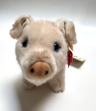 Original Steiff Piggy Schwein 072413 Pink Plush Animal from Germany