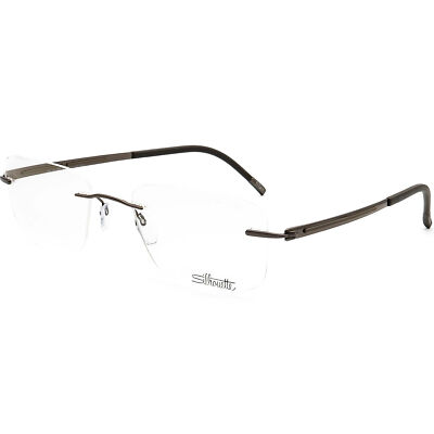 Silhouette Eyeglasses 5262 48 6055 5263 Titan Brown Rimless  display picture 1
