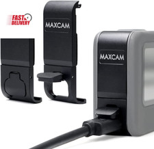 Aluminum Alloy Battery Cover Door for Gopro HERO12/HERO11/HERO10/HERO9 Black