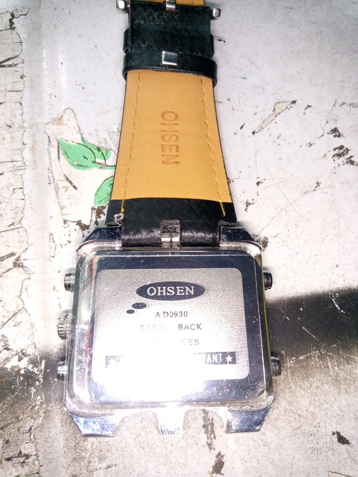 Men's Ohsen Stainless Steel Water Resistant Digital Watch - image 3 of 3