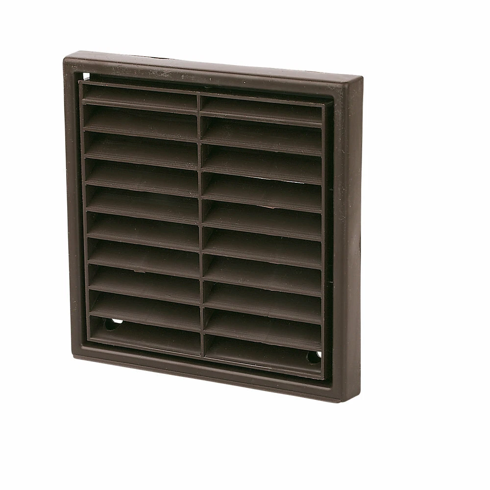 Manrose fixed louvred wall grille bathroom kitchen vent pipe plastic duct  cover | eBay