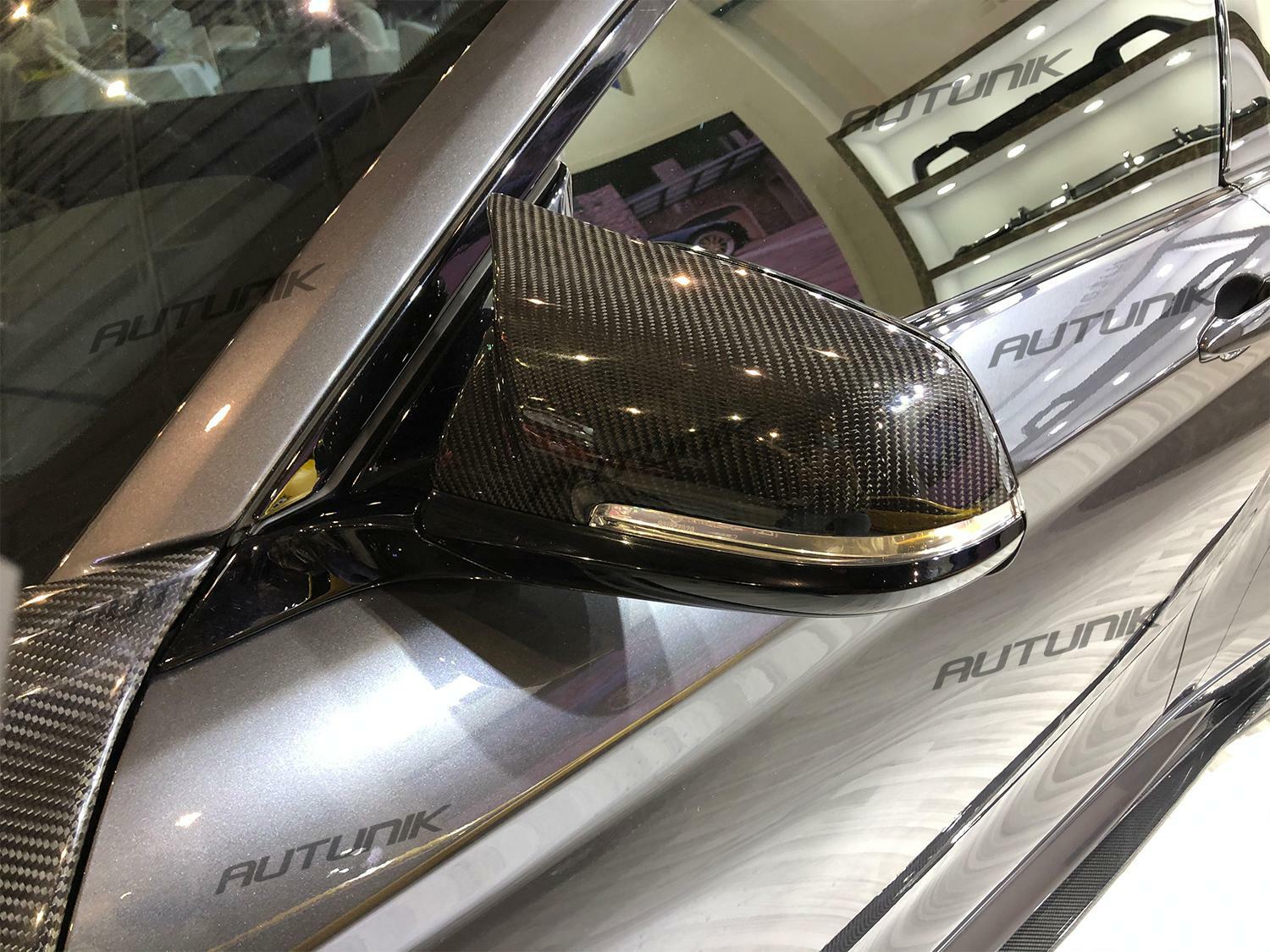 Real Carbon Fiber Side Mirror Cover Caps for BMW F20 F21 F22 F30 F32