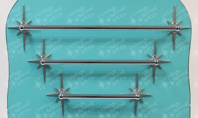 Atomic Starburst Towel Bar Midcentury Modern MCM Vintage Style Retro