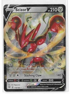 Scizor V 118/189 Ultra Rare Darkness Ablaze Pokemon TCG NM Holo SWSH