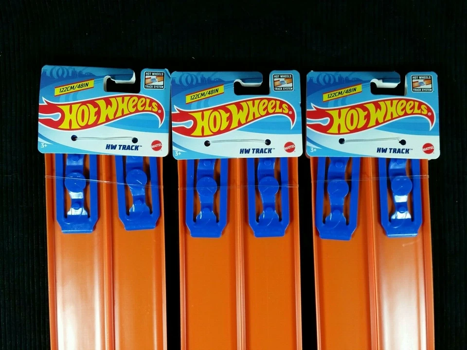 Hot Wheels car straight track lot 24 FEET set 12 Pieces 24" Long w connectors - Image 2 of 4