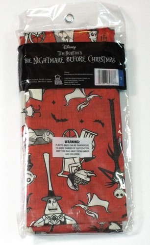 Disney Nightmare Before Christmas Orange Tablecloth Jack Skellington Zero Dog - Picture 10 of 24