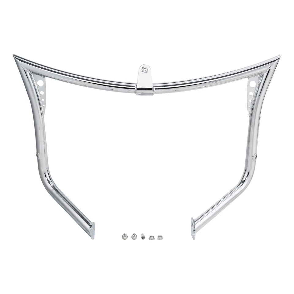 Barra de choque protectora de motor cromada apta para Harley Electra Street Road Glide 1997-2008 Foto 4 de 4