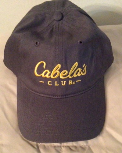 Cappello da baseball regolabile Cabela's Club grigio con logo ricamato giallo - Foto 4 di 7