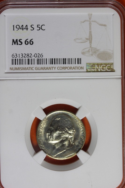 1944 -S NGC MS66 Jefferson Nickel!! #B40377