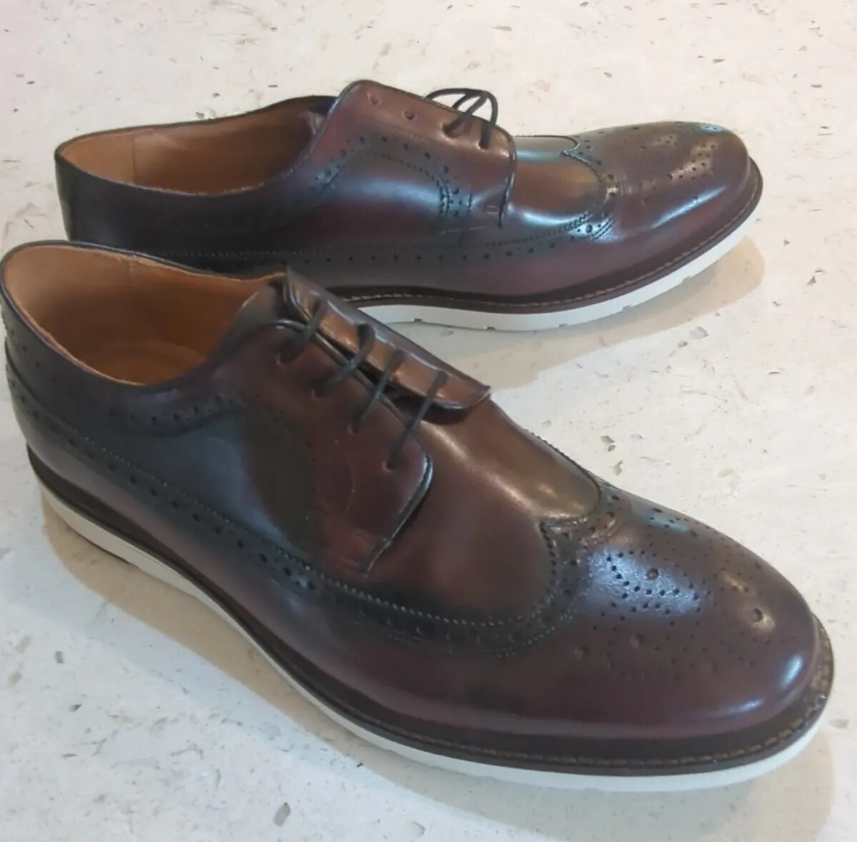 Studio Belvedere Wingtip Derbys Shoes Mens Size 10.5 D  display picture 1