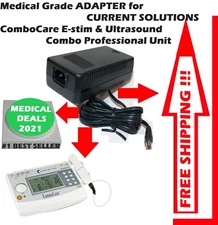 MEDICAL GRADE POWER ADAPTER for CURRENT SOLUTIONS ComboCare E-stim & Ultrasound