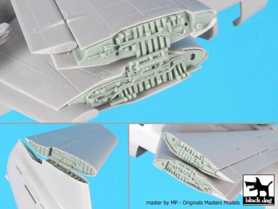 Black Dog 1/72 S-3A Viking Aircraft Folding Wings and Tail (for