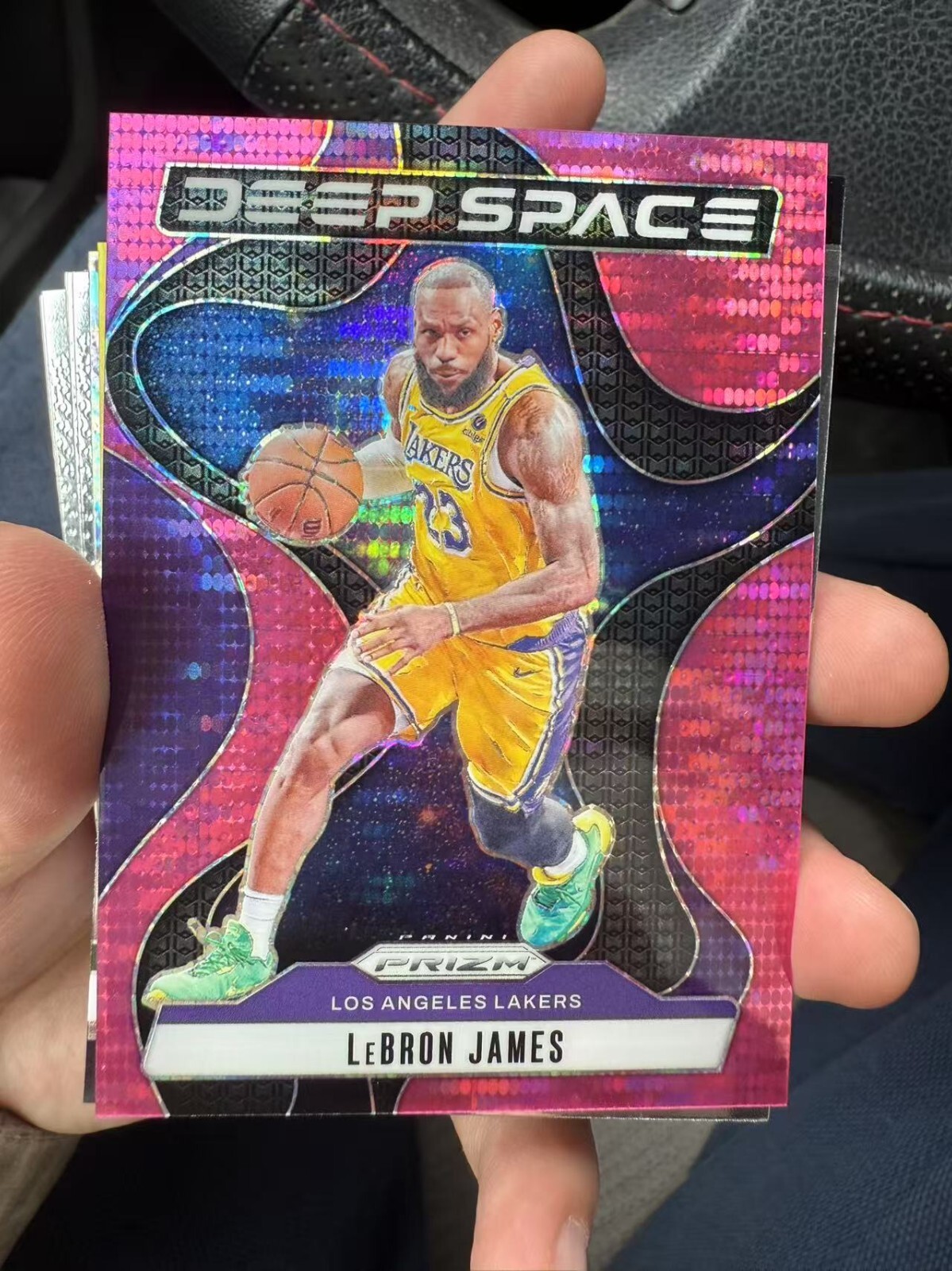 LeBron James 2024 Prizm #5 Deep Space - Pink Pulsar /42