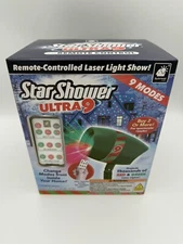 Star Shower Ultra 9 Outdoor Holiday Laser Light Show AS-SEEN-ON-TV, New 9 Modes