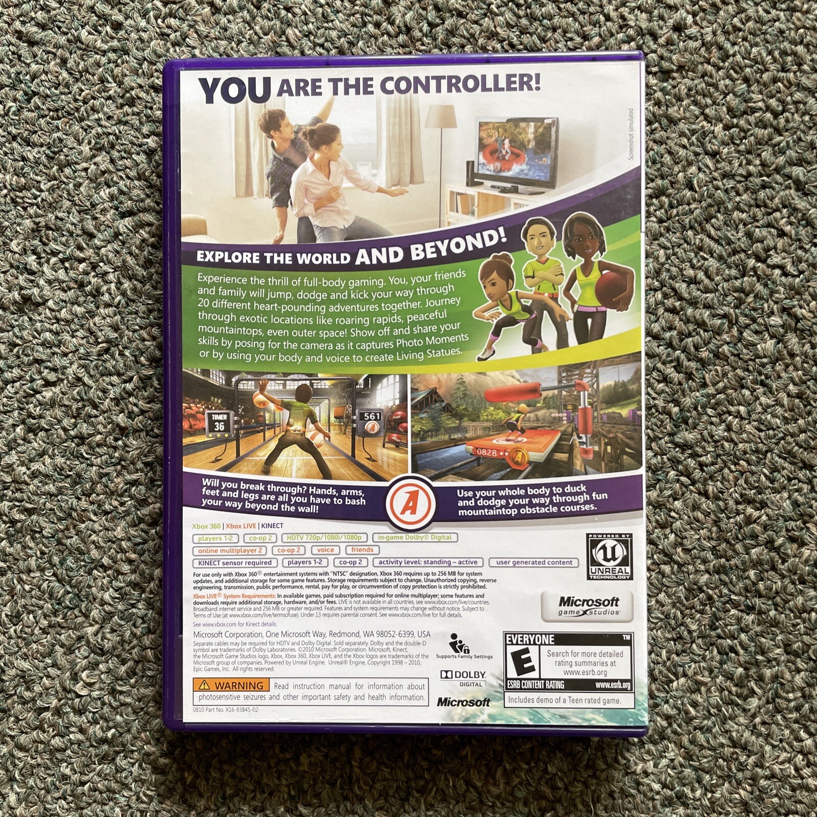 Kinect Adventure! Microsoft Xbox 360 2010 CIB With Manual Kinect | eBay