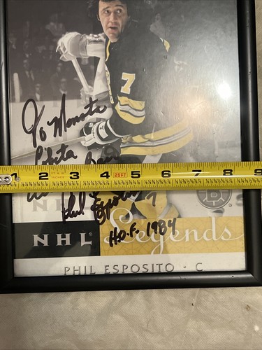 Phil Esposito Boston Bruins Autographed Photograph Framed ๐ฅ๐ฅ๐ฅ - Picture 8 of 9