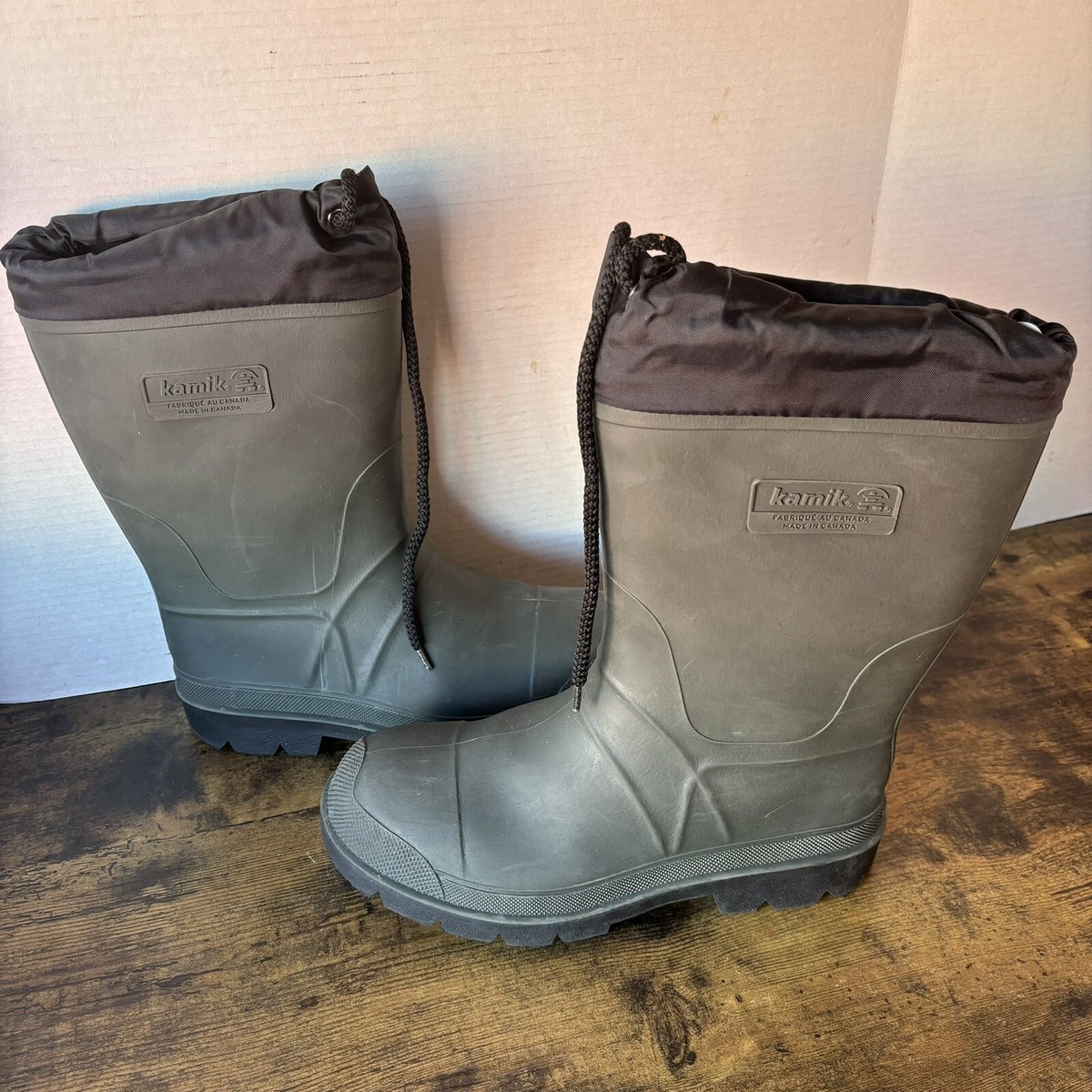 Kamik Forester Insulated Rubber Boots, Black, Men's 8 M - Rain